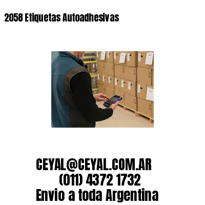 2058 Etiquetas Autoadhesivas 