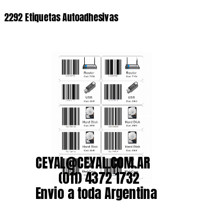 2292 Etiquetas Autoadhesivas