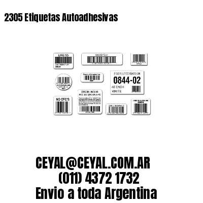 2305 Etiquetas Autoadhesivas