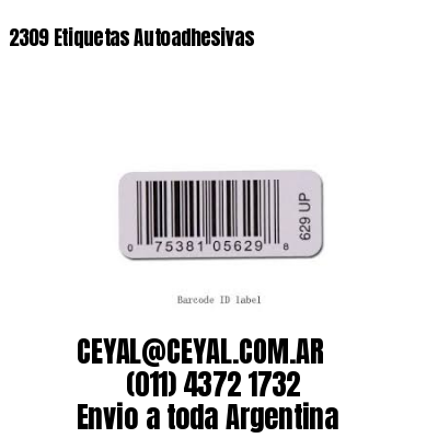 2309 Etiquetas Autoadhesivas