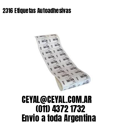 2316 Etiquetas Autoadhesivas