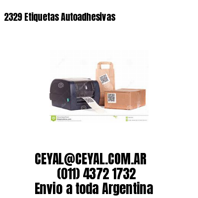 2329 Etiquetas Autoadhesivas