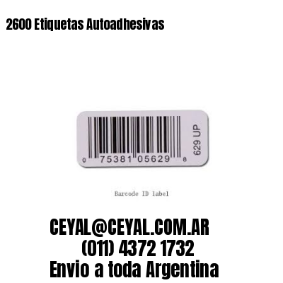 2600 Etiquetas Autoadhesivas