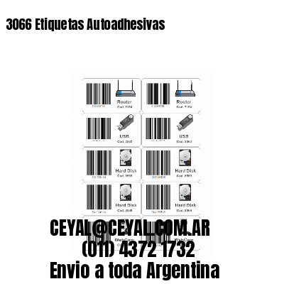3066 Etiquetas Autoadhesivas