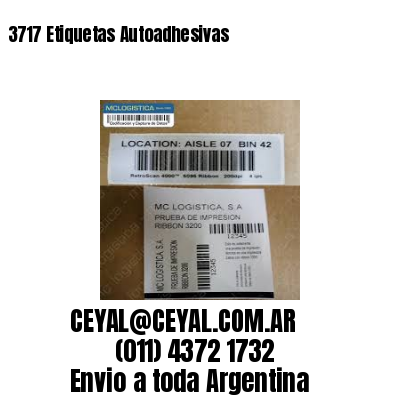 3717 Etiquetas Autoadhesivas