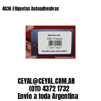 4036 Etiquetas Autoadhesivas 