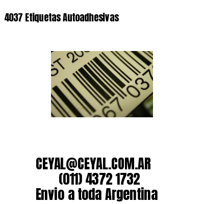 4037 Etiquetas Autoadhesivas 
