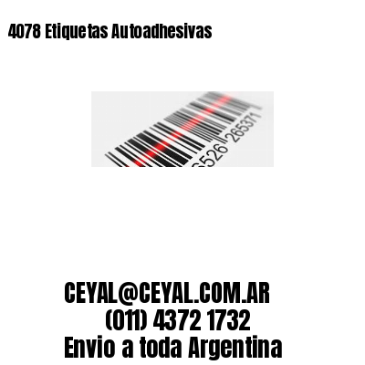 4078 Etiquetas Autoadhesivas