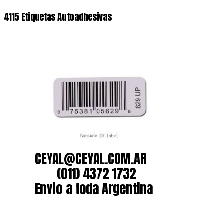 4115 Etiquetas Autoadhesivas