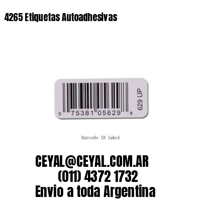 4265 Etiquetas Autoadhesivas