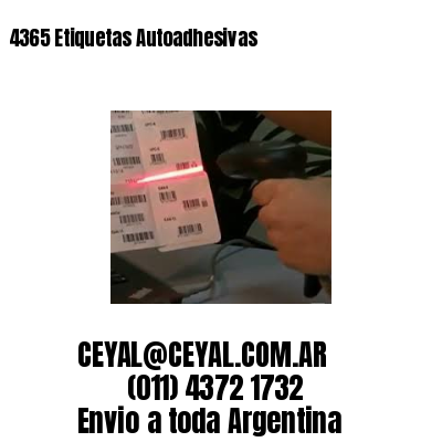 4365 Etiquetas Autoadhesivas
