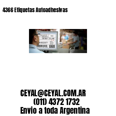 4366 Etiquetas Autoadhesivas