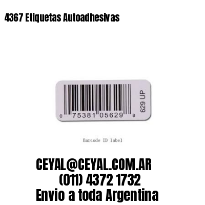 4367 Etiquetas Autoadhesivas