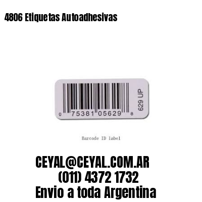 4806 Etiquetas Autoadhesivas