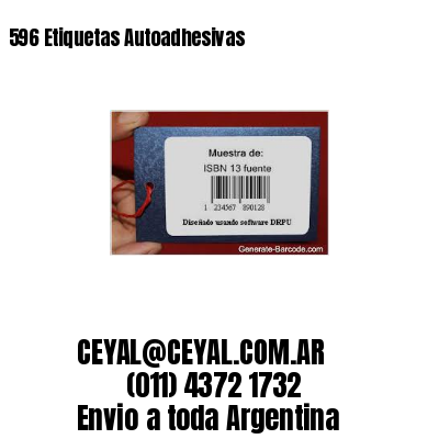 596 Etiquetas Autoadhesivas 