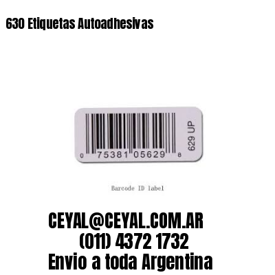 630 Etiquetas Autoadhesivas 