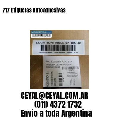 717 Etiquetas Autoadhesivas