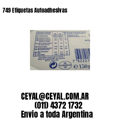749 Etiquetas Autoadhesivas 