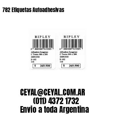 782 Etiquetas Autoadhesivas