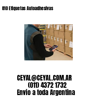 810 Etiquetas Autoadhesivas