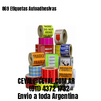 869 Etiquetas Autoadhesivas