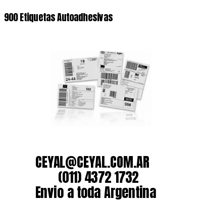 900 Etiquetas Autoadhesivas