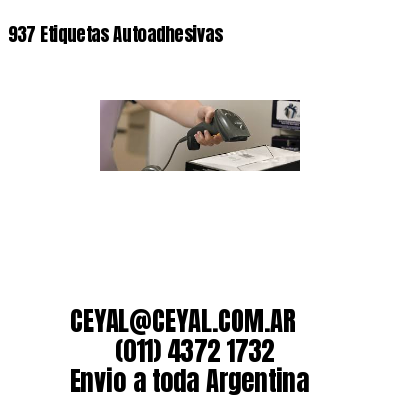 937 Etiquetas Autoadhesivas