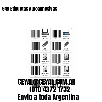 949 Etiquetas Autoadhesivas 