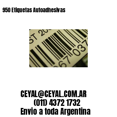 950 Etiquetas Autoadhesivas