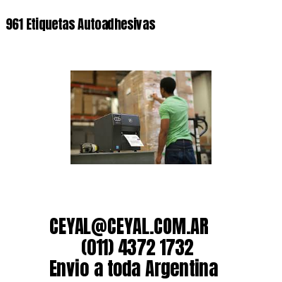 961 Etiquetas Autoadhesivas