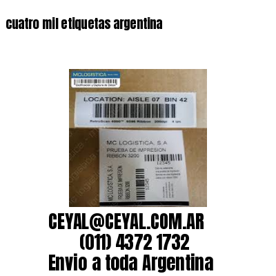 cuatro mil etiquetas argentina