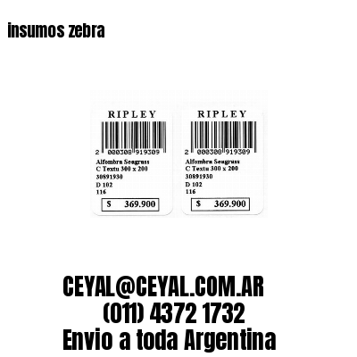 insumos zebra