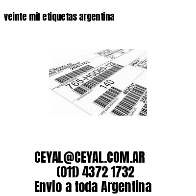 veinte mil etiquetas argentina