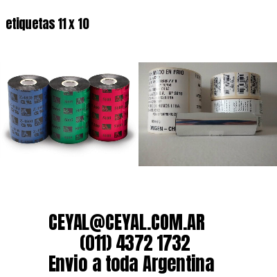 etiquetas 11 x 10