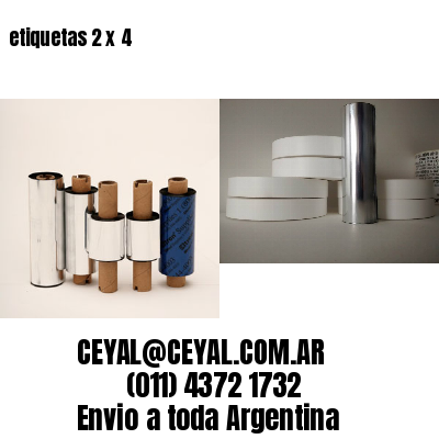 etiquetas 2 x 4