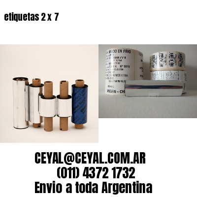 etiquetas 2 x 7