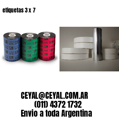 etiquetas 3 x 7