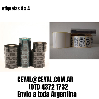etiquetas 4 x 4
