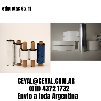 etiquetas 6 x 11