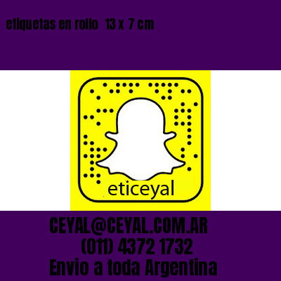 etiquetas en rollo  13 x 7 cm
