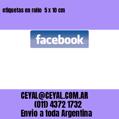 etiquetas en rollo  5 x 10 cm