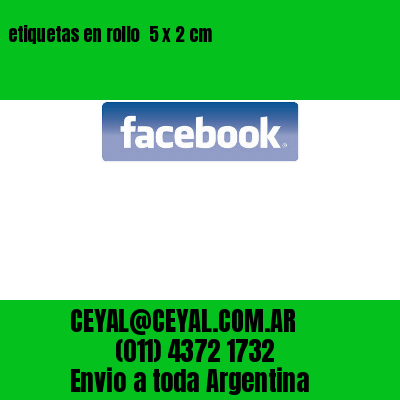etiquetas en rollo  5 x 2 cm