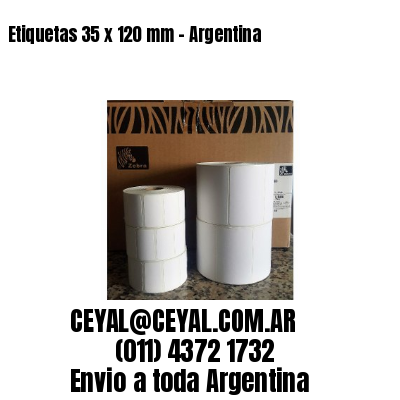 Etiquetas 35 x 120 mm – Argentina