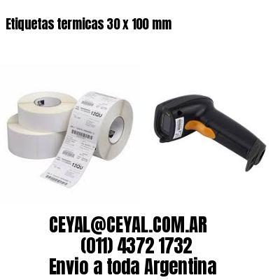 Etiquetas termicas 30 x 100 mm