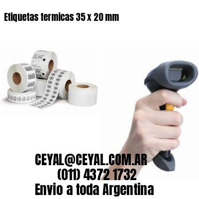 Etiquetas termicas 35 x 20 mm