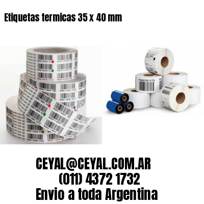 Etiquetas termicas 35 x 40 mm