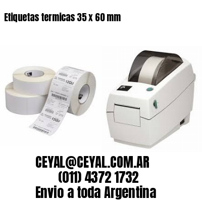 Etiquetas termicas 35 x 60 mm
