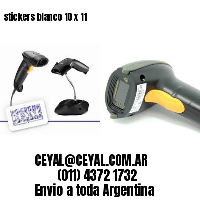 stickers blanco 10 x 11