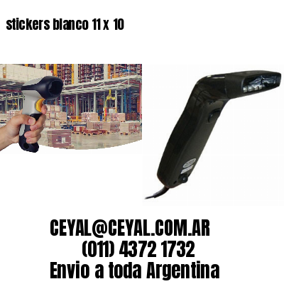 stickers blanco 11 x 10