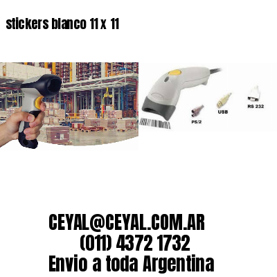 stickers blanco 11 x 11